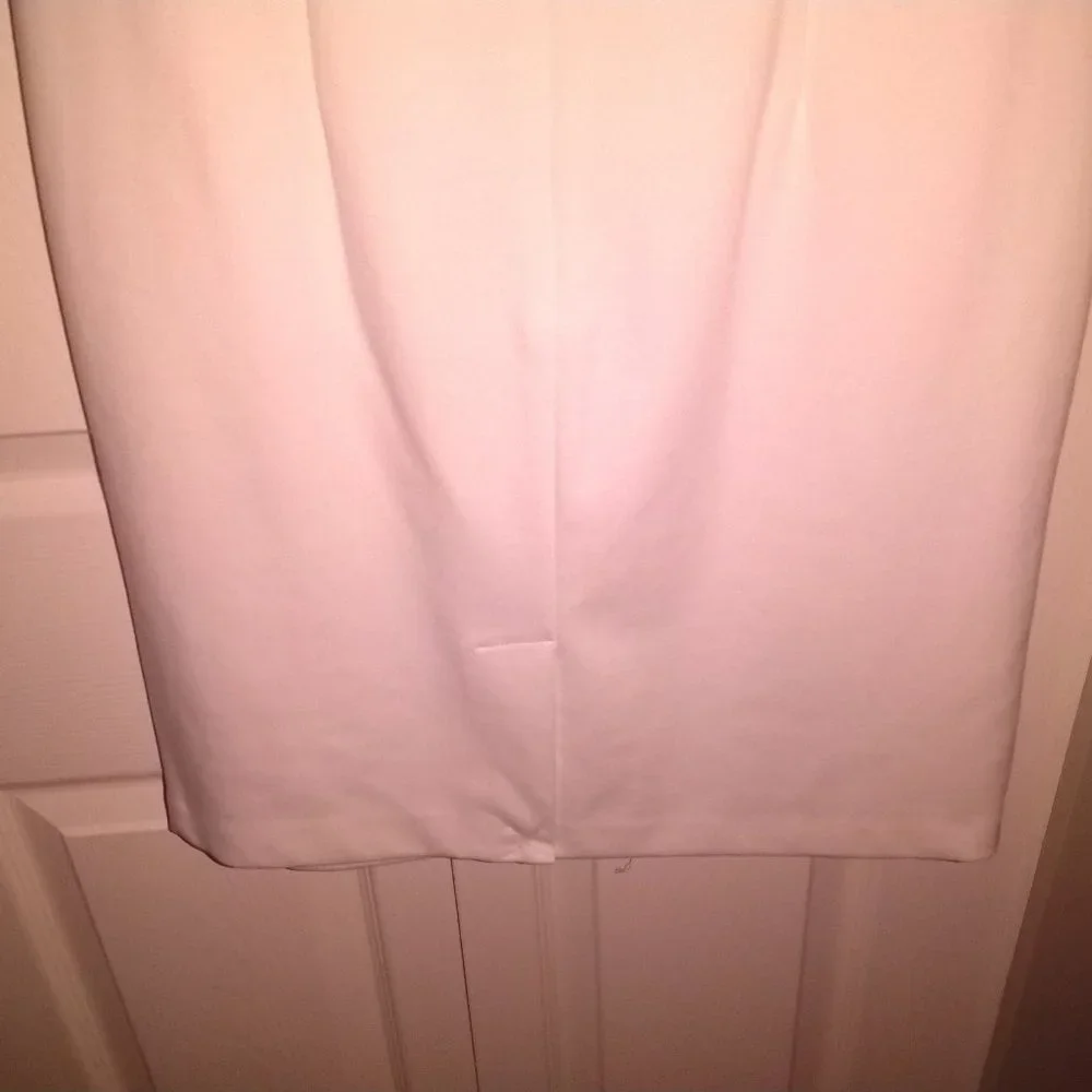 Calvin Klein White Midi Dress with Red Belt  ✨NWOT✨ - Picture 8 of 9